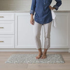 GelPro Designer Comfort Cushioned Anti-Fatigue Standing Kitchen Floor Mat, Padded Stain-Resistant, Waterproof, Non-Slip Comfort Padded Desk/Office Mat - Orchard Almond Kitchen Mat 20x48