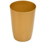 HOLDN’ STORAGE Small Trash Can - 1.58 Gallon Open Top Waste Bin, Compact Waste Can Perfect for Bathroom, Kitchen, Office, Dorm - Durable Garbage Can - Soft Brass