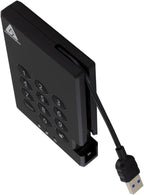 Apricorn 2TB Aegis Padlock USB 3.0 256-Bit AES XTS Hardware Encrypted Portable External Hard Drive (A25-3PL256-2000)