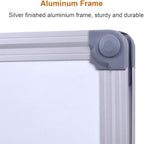 60" x 40" Magnetic Dry Erase Whiteboard with Pen Tray | Large Wall Mounted Aluminum Frame White Board for Office, Classroom & Home | Premium Presentation Board with Smooth Writing Surface