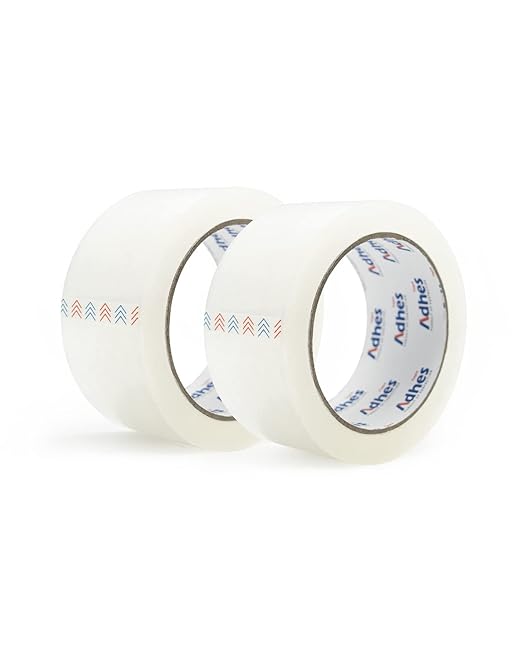ADHES Premium Packing Tape – 6 Rolls, 1.88" x 165 ft (55 Yards), 2.7 mil Thick Clear Shipping Tape – Ultra-Strong & Durable for Packaging, Moving, Mailing, and Sealing