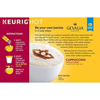 Gevalia Cappuccino Keurig K Cup Pods with Froth Packets 5.98oz (24 Count, 4 Boxes)