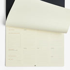 Intelligent Change - Weekly Desk Pad, 1-Year Productivity Planner, Tear-Out Deskpad for to-Do List, Productivity Tools for Time Management and Mindfulness, A4 Size, Black