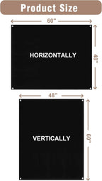Magnetic Glass Whiteboard，60"x48" Wall Mounted Frameless Dry Erase Board for Office, Home & School Black