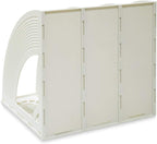 SAYEEC Magazine File Holders 3 Compartment Binder Stand Gray Magazine Storage Folder Desktop File Bookshelf Organizer Office Book Holder Rack for Office Home School