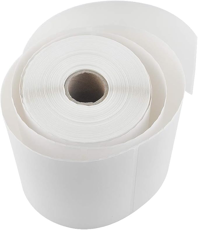 L LIKED 4000 Count 4" x 6" Direct Blank Thermal Shipping Labels with 250 Labels/Roll - Compatible with Zebra 2844 ZP-450 ZP-500 ZP-505 (16 Rolls)