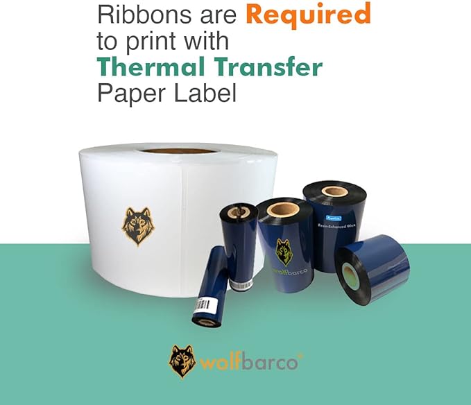 Direct Thermal Paper Label/IndustrialGrade 4" x 6", with Perforation, 3" Core, 8" OD,1000 Pcs/Roll (4Roll/Box) - Beige