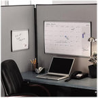 Quartet Dry Erase Board, Magnetic, 30" x 18", Whiteboard, Cubicle, Arc, Aluminum Frame (ARC3018)