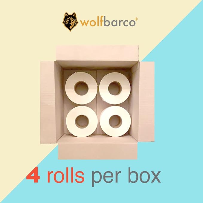 Direct Thermal (Heat Transfer) Paper Label/Industrial Grade 4"X 6" Blue, with Perforation, 3" Core, 8" OD,1000 Pcs/Roll (4 Rolls per Box), Compatible with Zebra, Godex and Datamax Printers