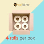 Direct Thermal Paper Label/IndustrialGrade 4" x 6", with Perforation, 3" Core, 8" OD,1000 Pcs/Roll (4Roll/Box) - Beige
