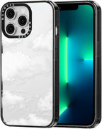 MOSNOVO Case for iPhone 13 Pro, [10ft 4X Military-Grade Drop Protection] Durable & Shockproof Phone Case Cover Design for iPhone 13 Pro - Cloud - Clear Black