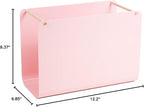 U Brands, Arc Desktop File Organizer, Metal, Pink, 3550A02-04