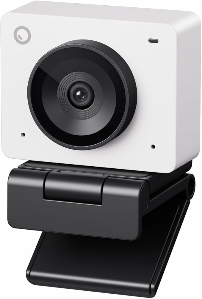 OBSBOT Meet SE 1080P 100FPS Webcam for PC, AI Framing Streaming Camera with 1/2.8" Sensor, Beauty Mode, Gesture Control, Staggered HDR, Web Camera for Desktop Computer, Laptop, Meeting. (Cloud White)