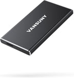 Vansuny 250GB Portable External SSD, USB 3.1 Gen2 430MB/s High-Speed Data Transfer, Metal USB C Mini Portable External Solid State Drive for PC, Laptop, Phones and More