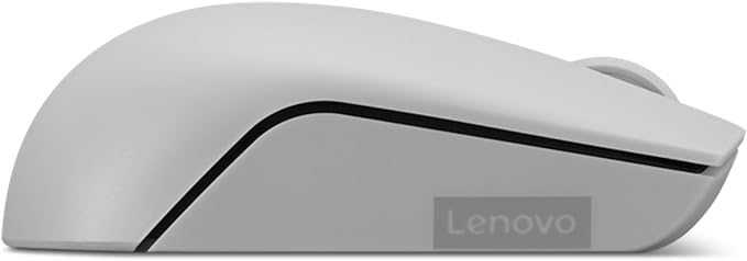 Lenovo 300 Wireless Mouse – Computer Mouse for PC, Laptop with Windows – Ambidextrous Design – 2.4 GHz Nano USB Receiver – 12 Month Battery Life