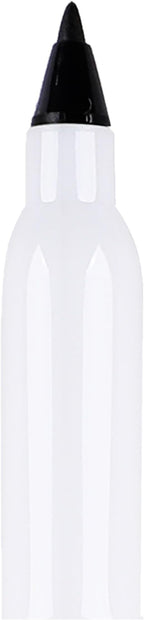 Amazon Basics Low Odor Ultra Fine Tip Dry Erase White Board Markers, Black, 12-Pack