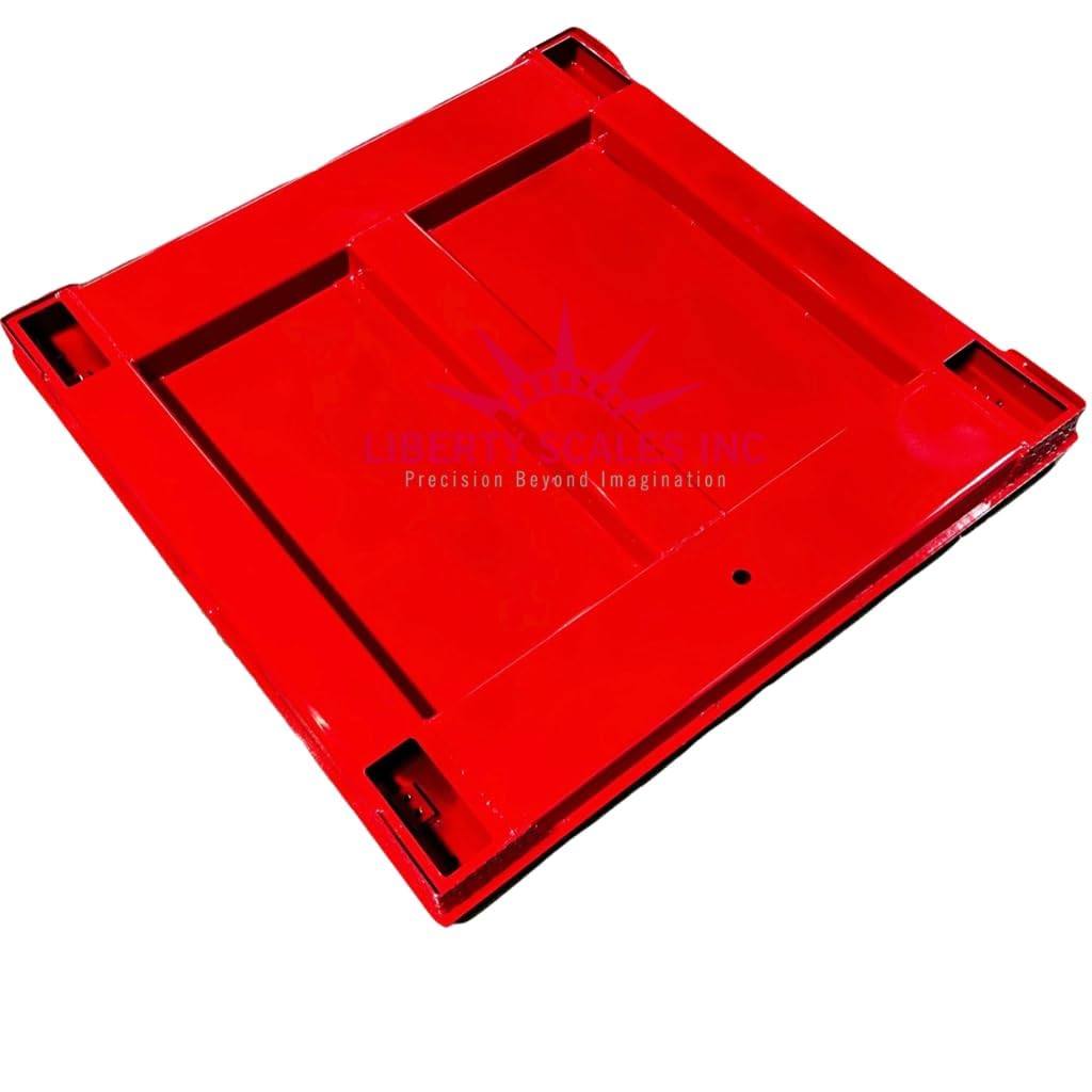 Liberty LS-700-4X6 Heavy Duty General Purpose Floor Scale | 48" x 72" | Capacity of 2.500 lbs x 0.5 lb + Red