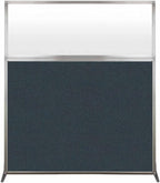Versare Hush Screen Portable Room Divider | Workstation Wall Divider | Freestanding Privacy Hush Panels | Frosted Windows | Fabric Office Divider Screen | Great for Room Separation