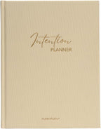 Pland Studio 90-Day Planner Journal – Undated Daily Goal Organizer in Alabaster Linen | Gratitude Journal, Habit Tracker, Vision Board, and Reflection Pages for Mindful Planning