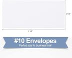 750#10 Security Envelopes, PANDRI Self Seal Windowless Envelopes, Security Tint Pattern for Secure Business Mailing, Invoices and Statements, Size 4-1/8 x 9-1/2 Inch - 24 LB