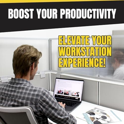 OBEX Screen Extender Polycarbonate Desk Privacy Panel & Divider for Office Cubicle, 24" x 48", Translucent