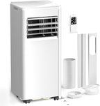 Portable Air Conditioner 8000 BTU (ASHRAE), 3-in-1 Mode AC Cools Up to 350 Sq. Ft., LED Display & Remote Control, 24H Timer, AC Unit with Window Kits for Bedroom/Dorm/Office(White)