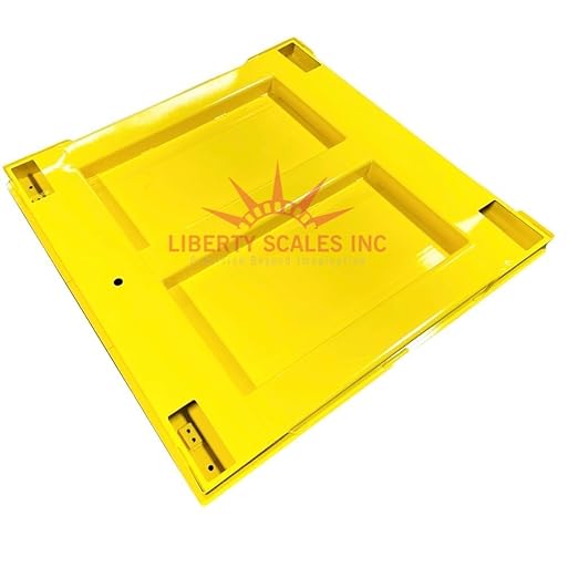 Liberty LS-800-4X5 NTEP Certified (Legal for Trade) Industrial Floor Scale | 48" x 60" | Capacity of 5,000 lbs x 1 lb + Yellow
