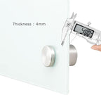 Glass Whiteboard Magnetic Dry Erase White Board 4'x 3' Framless White Surface