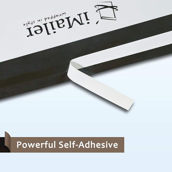 200 Count - 6x9 inch, Poly Mailer Black Gingham Plaid Envelope, Mailing Shipping Bags with Self Seal Strip