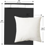 Large Poly Mailers 19x24 Inch 100 Pack, Shipping Bags for Clothing with Self-Sealing Tear-Resistant, Waterproof Poly Bags, Mailing Envelopes for Small Business (Black)