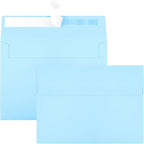 Joyberg 50 Pack Blue 5x7 Envelopes - Self Seal for Weddings, Invitations, Photos & Greeting Cards
