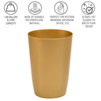 HOLDN’ STORAGE Small Trash Can - 1.58 Gallon Open Top Waste Bin, Compact Waste Can Perfect for Bathroom, Kitchen, Office, Dorm - Durable Garbage Can - Soft Brass