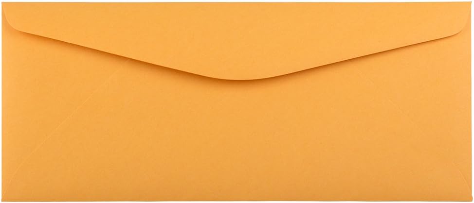 JAM PAPER #11 Envelopes - 4 1/2 x 10 3/8 - Brown Kraft Manila - 100/Pack