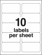 Coopaty 2"x4" Shipping Labels, FBA 10 Up Address mailing Label, White Sticker Address Label for Laser/Inkjet Printer (500 Sheets, 5000 Labels)