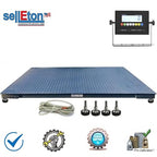 SellEton SL-7x7-30K Heavy-Duty, Industrial Floor Scale, Metal Indicator with Platform Scale (84" x 84", 30,000 lbs x 5 lb)