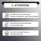 BETCKEY - 4" x 2" (102 mm x 51 mm) Barcode Shipping & Multipurpose Labels Compatible with Zebra & Rollo Label Printer,Premium Adhesive & Perforated [16 Rolls, 12000 Labels]