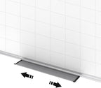 XBoard Magnetic Dry Erase Board with Lines 48 x 36 Inch, 4' x 3' Double Sided Hanging White Board Planner for Wall | Grid Lined White Board + Message Presentation Board