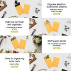 ValBox #7 Coin Envelopes 3.5x6.5 Seed Envelope with Gummed Flap for Home, Garden or Office Use, Brown Kraft Small Parts Envelopes 500 per Box