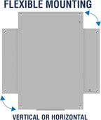 TSJ OFFICE Glass Dry-Erase Board - 36 x 24 Inches Wall Mounted Magnetic Whiteboard, Large Frameless Glass White Board for Office, Home & School, Gray