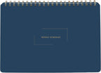 Undated Weekly Business Planner | 8.25” x 11.75” ADHD Organizer | Premium Multi-Layout Schedule | Navy | Landscape Layout