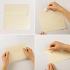 Wishop 100 Pack Cream A7 Envelopes Self-Adhesive 5x7 Envelopes for Invitations, 5x7 Greeting Cards (Cream, 5.24 x 7.21 Inches)