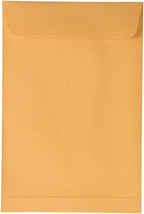 JAM PAPER 6 x 9 Open End Catalog Envelopes with Peel and Seal Closure - Brown Kraft Manila - Bulk 500/Carton