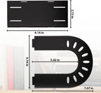 File Organizer,Desk Organizer,Binder Organizer for Desk, Mail Organizer,Adjustable Vertical Magazine File Holder for Office School & Classroom (black)