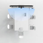 Panoramic 180° Video Camera, Immersive Video Conference Experience, both Overall and Speakers’ Close-up view, 1080P Webcam for Huddle Room and Homebased Office, Plug and Play with Micro SD Card Slot