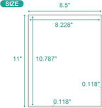 MFLABEL 100-Pack Full Sheet Labels (8.5" x 11") Matte White - Laser/Inkjet Printer Shipping Labels w/Strong Permanent Adhesive + 12 Free Fragile Stickers