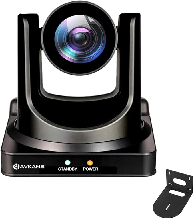 AVKANS NDI PTZ Camera - 30X Auto Tracking Live Streaming Cam with SDI/HDMI/IP Outputs for Church Worship School Sport Hospital Wedding(NDI HX2 and NDI HX3)