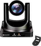 AVKANS NDI PTZ Camera - 30X Auto Tracking Live Streaming Cam with SDI/HDMI/IP Outputs for Church Worship School Sport Hospital Wedding(NDI HX2 and NDI HX3)