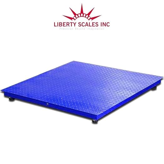 Liberty LS-800-4X5 NTEP Certified (Legal for Trade) Industrial Floor Scale | 48" x 60" | Capacity of 20,000 lbs x 5 lb + Blue