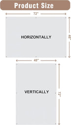 Magnetic Glass Whiteboard，72"x48" Wall Mounted Frameless Dry Erase Board for Office, Home & School Ultra White