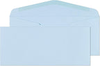 EnDoc #9 Colored Envelopes - 80 Pack - Dusty Blue Pastel Color 3 7/8 x 8 7/8 envelope, Letter Size, For Home, Offices, Holiday, Invoices and Mailings